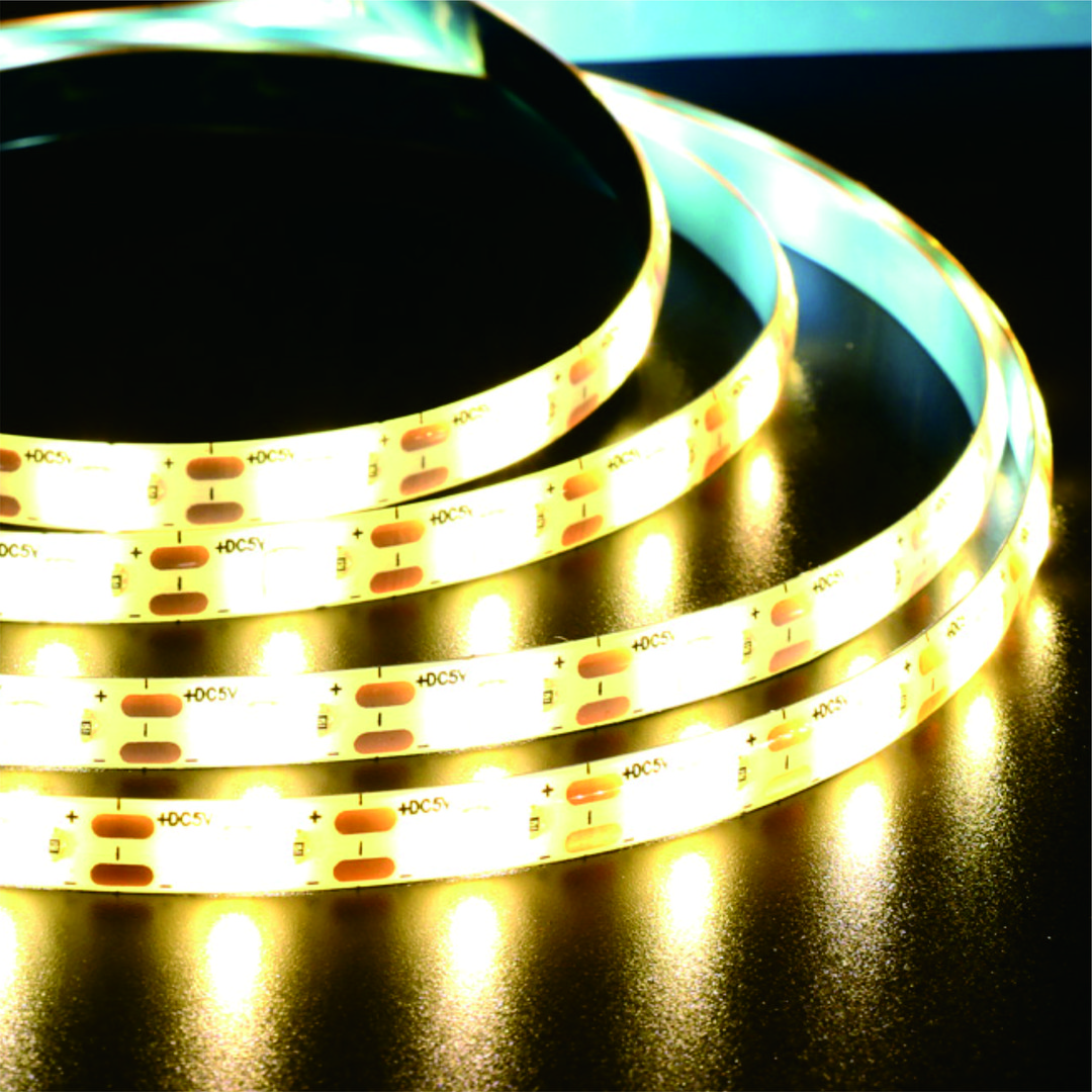 5V灯带USB自粘背胶低压裸板超亮照明高亮灯条DIY手工LED光源家用