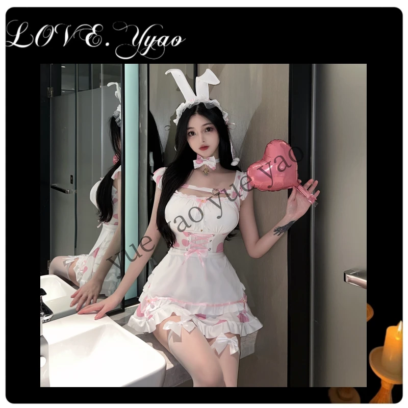 月遥【甜蜜之心】网红仆仆奶牛甜美风动漫cosplay二次元萝莉辣妹套