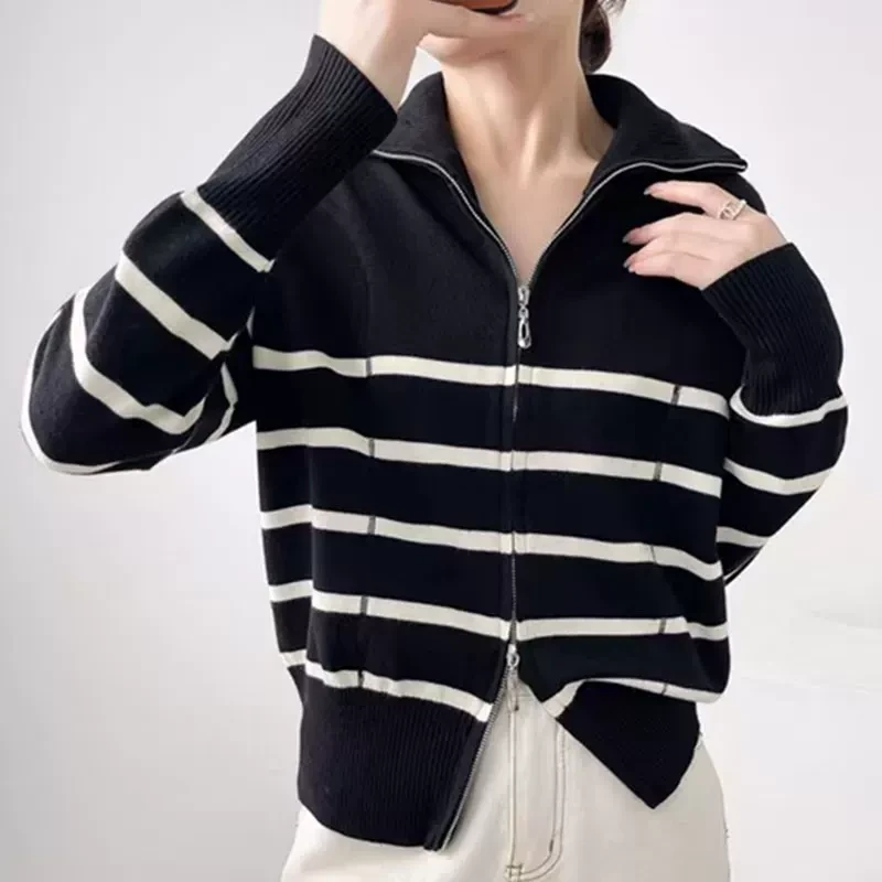 7130女款长袖拉链外套