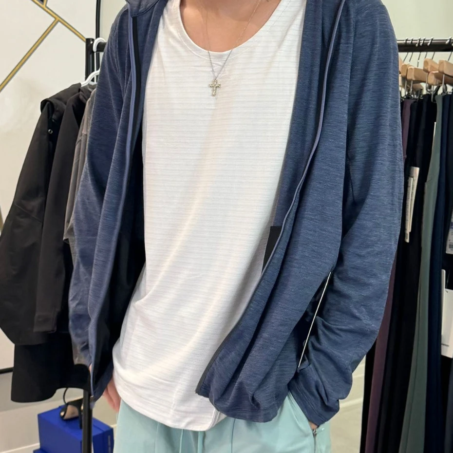 lululemon Surge warm full zip 男士拉链连帽衫速干