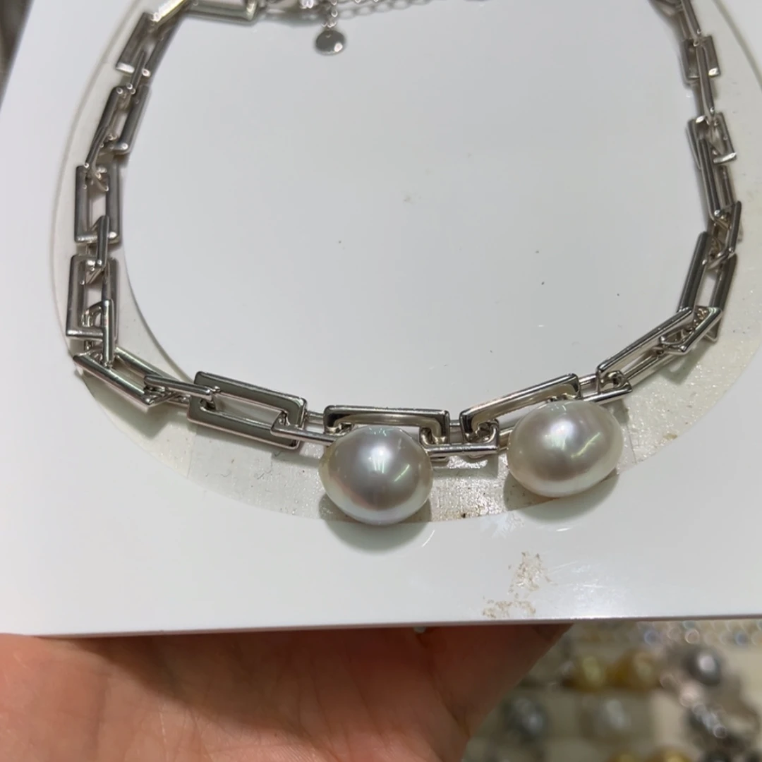 【闪购商品】海水珍珠项链银S925镶嵌蘭*