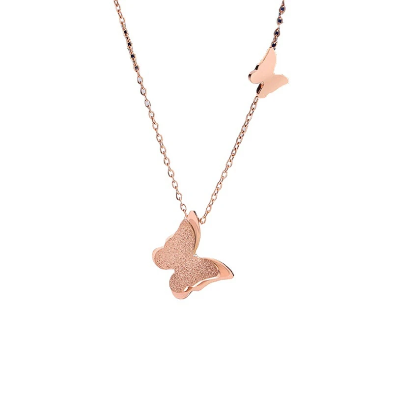 boxi/铂夕 钛钢项链 【粉丝福利】蝴蝶项链ins网红时尚简约锁骨链