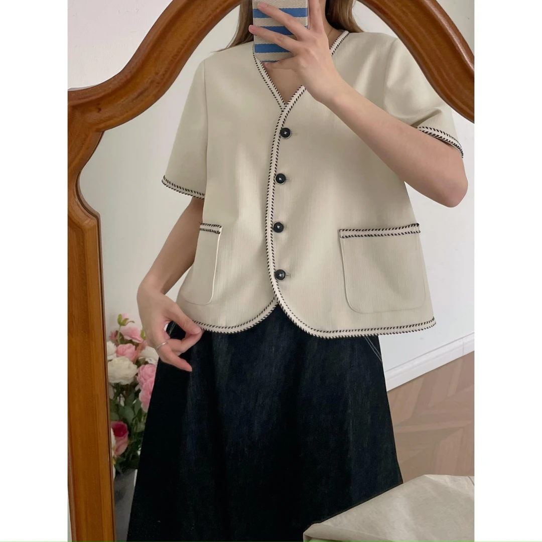 【杭州S姐 精品女装】高端名媛小香风外套女小个子短款上衣04011