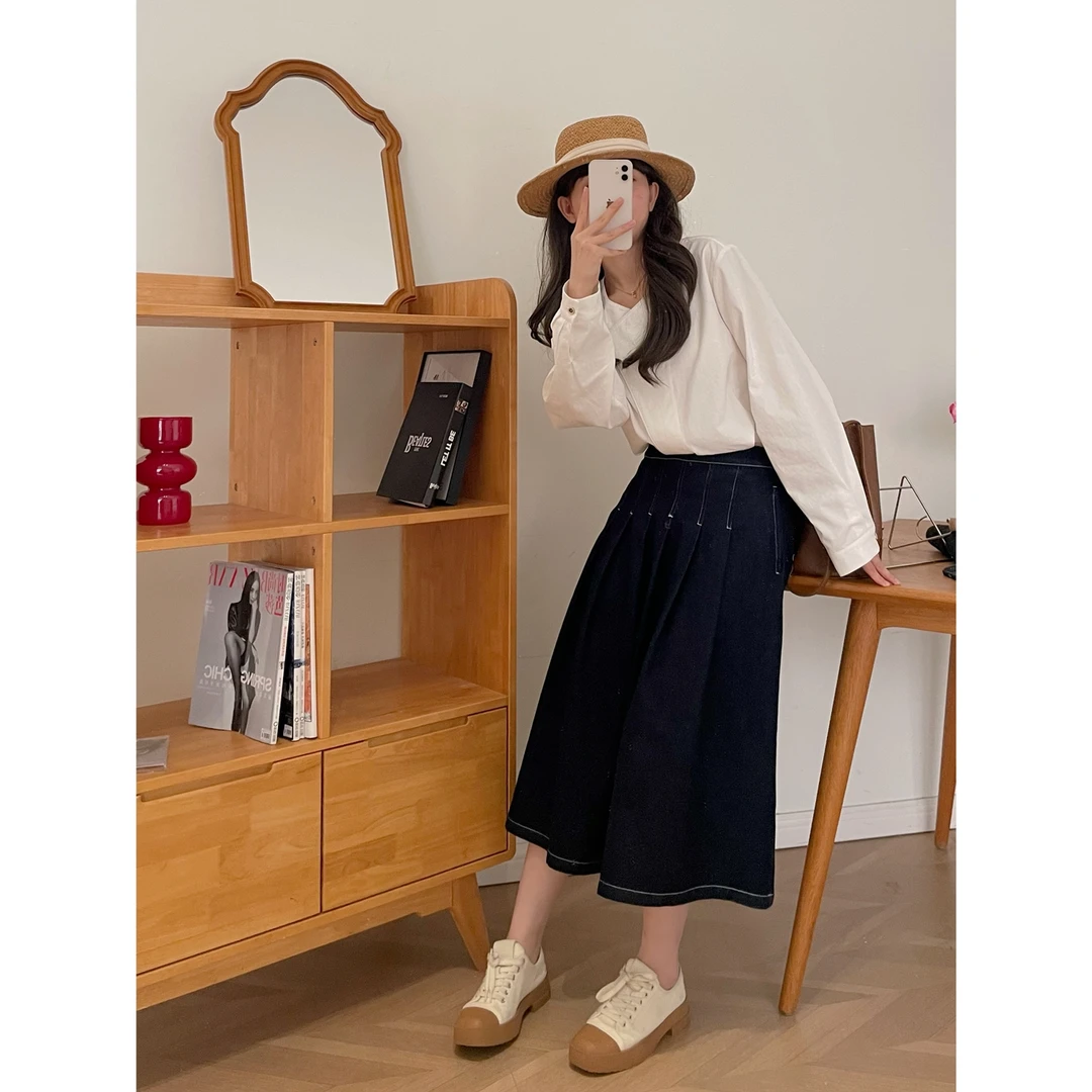 【杭州S姐 精品女装】牛仔半裙08145