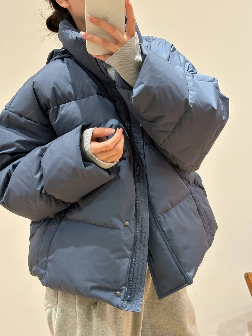 【杭州S姐精品女装】白鸭绒短款羽绒服女冬季加厚保暖立领外套12086