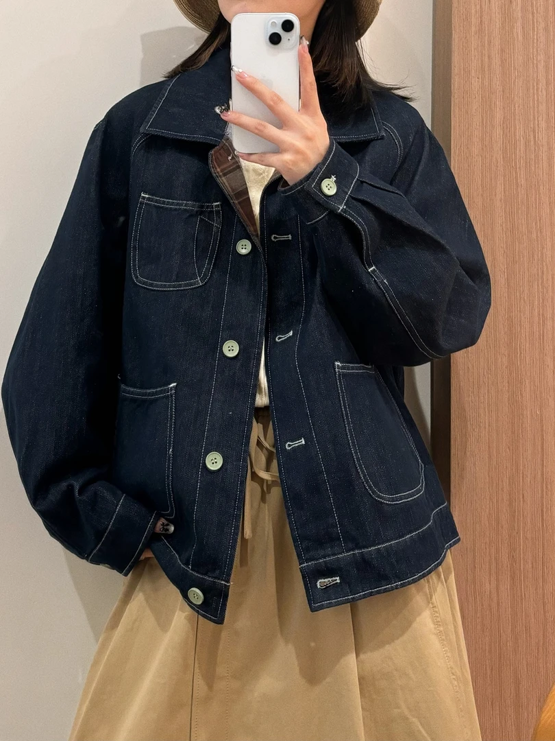 【杭州S姐 精品女装】复古牛仔外套女韩版宽松小个子夹克上衣04146