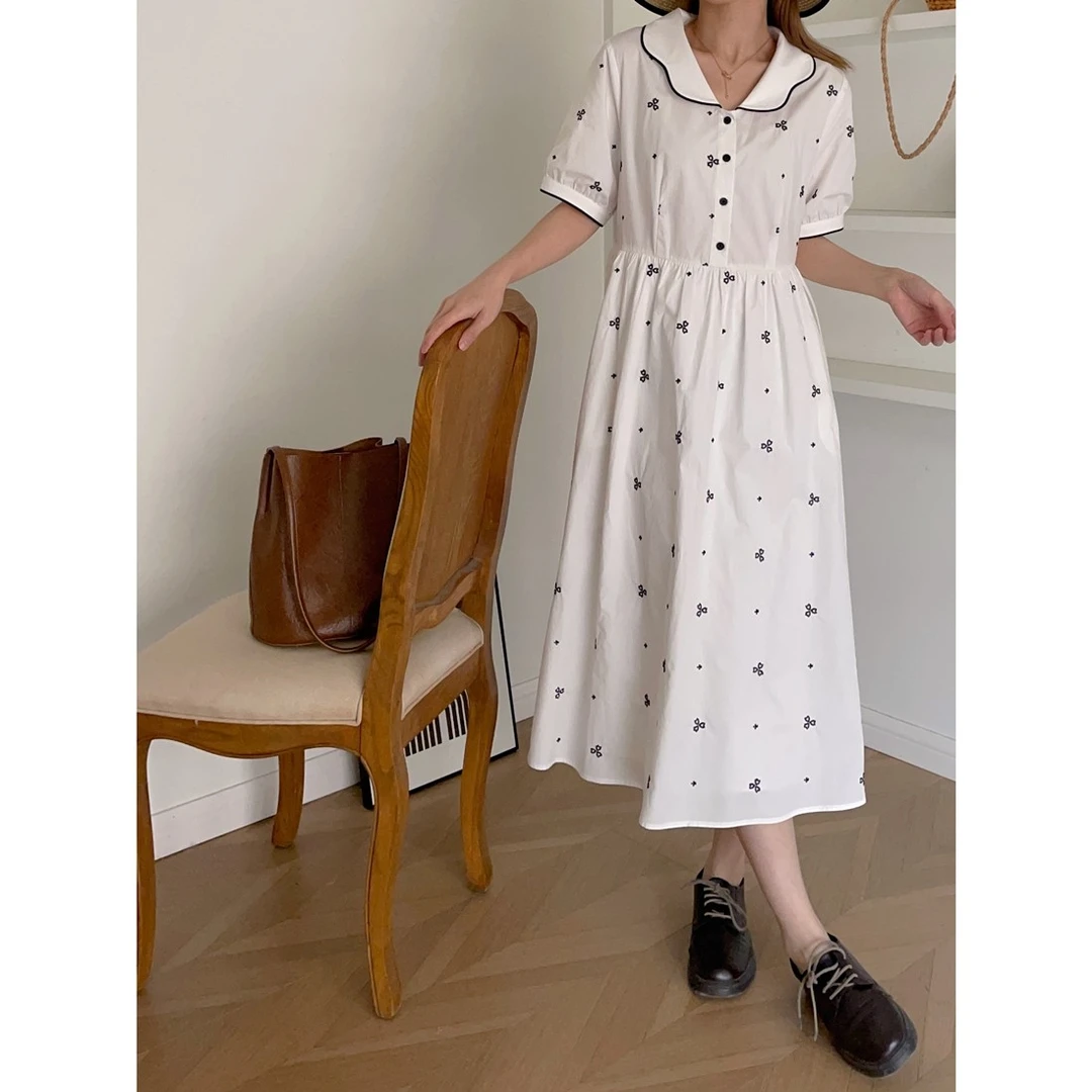 【杭州S姐 精品女装】绣花连衣裙12056