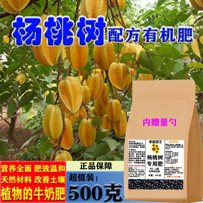 杨桃树专用有机肥家用花肥缓释肥果树室内养花氮磷钾肥料蔬菜盆栽
