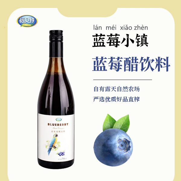 福贝特 蓝莓果醋营养健康果香浓郁清爽开胃酸甜风味发酵饮料瓶装