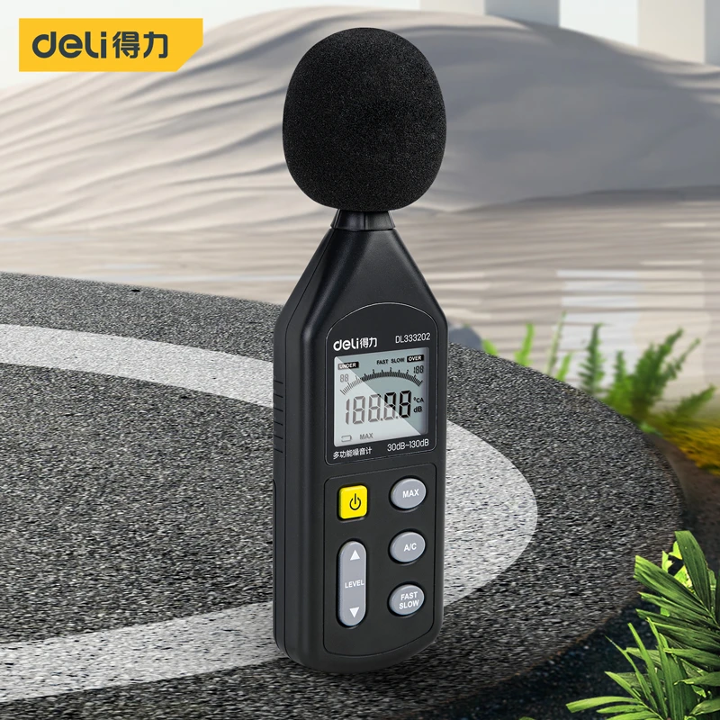 得力噪音计分贝检测仪家用噪音检测器手持高精度噪声噪音测试仪器