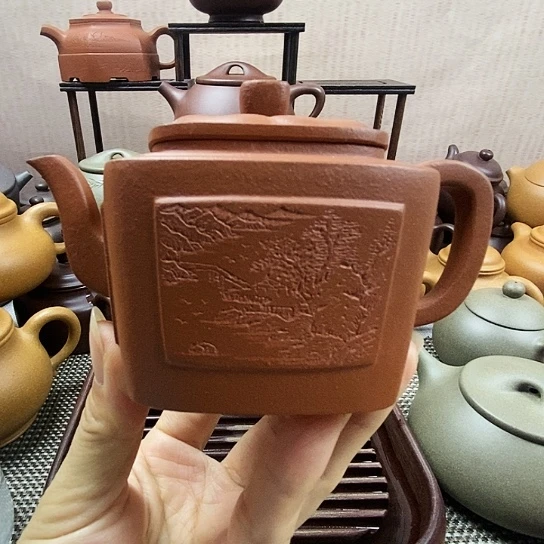 紫砂茶壶190紫砂壶朱泥