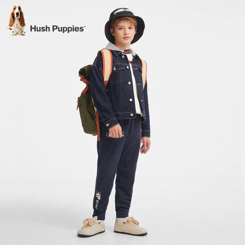 仿牛仔运动裤 秋新款 毛圈棉 暇步士童装