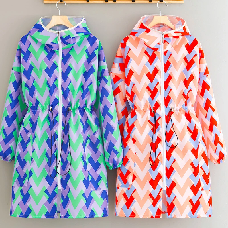 家用厨房防尘2024新款长袖防水防油围裙罩衣外套女士成人薄款罩衫