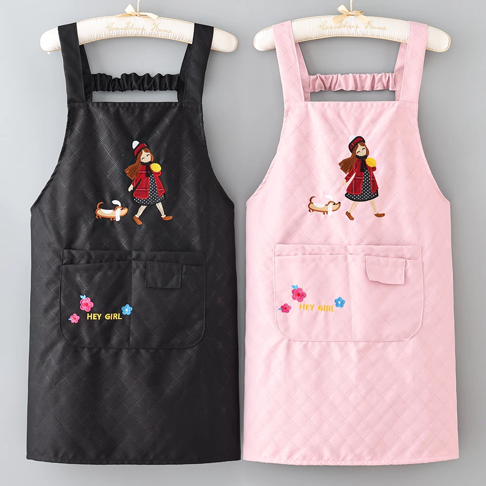 网红时尚可定制围裙耐脏舒适透气工作服简约罩衣成人男女同款防污