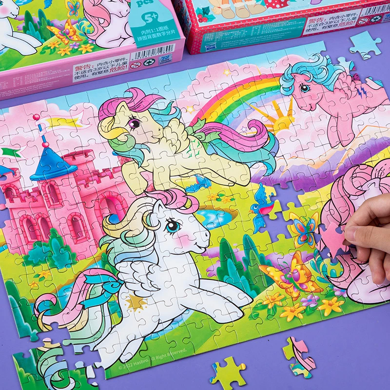 小马宝莉儿童益智拼图6岁以上女孩100片卡通拼图幼儿智力早教玩具