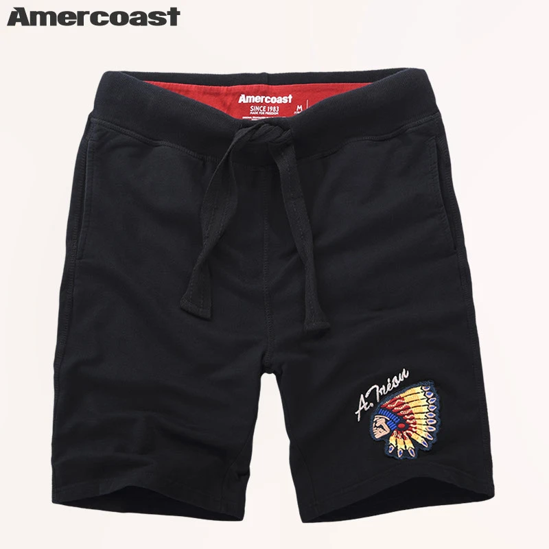 美洲海岸纯棉休闲短裤男士运动五分裤短裤男款爆款2025新款K005