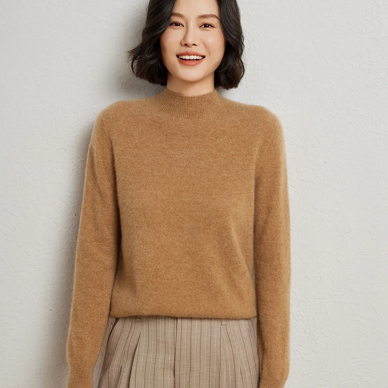 “软黄金”小山羊绒 超级软糯贴身不扎舒服 真正一件过冬打底针织衫