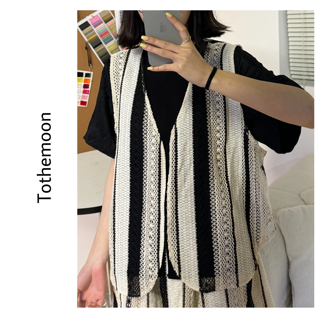 UpSd 原创【斑马饲养员】清凉复古色短款显瘦蕾丝镂空百搭ToTheM