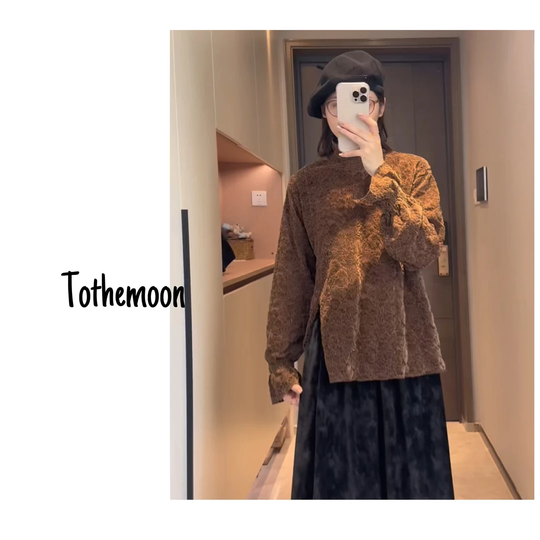 UpSd 原创【尼采的注解】绒感花边开叉打底衫长袖时尚休闲镂空针织