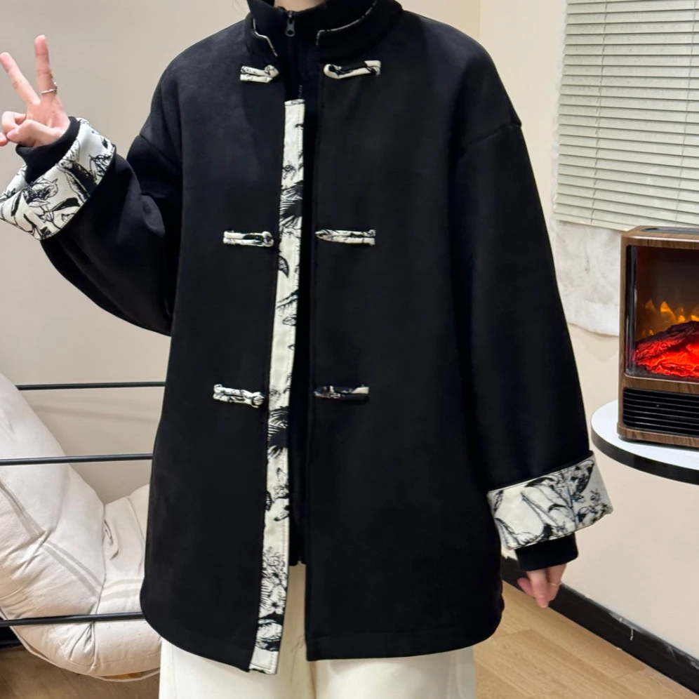 UpSd-重磅炸【若比邻】2024春秋新中式国风水墨圆领外套