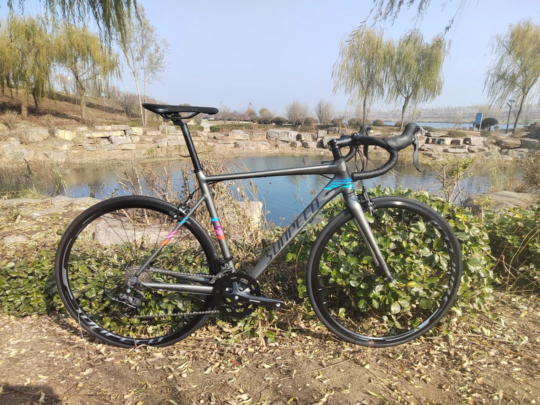 速比特 SUNPEED TRITON铝合金公路车顺泰16速圈刹单车弯把V刹男女