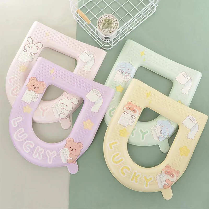 EVA坐便套座可水洗马桶垫家用防水免洗通用粘贴式坐垫干湿坐便垫