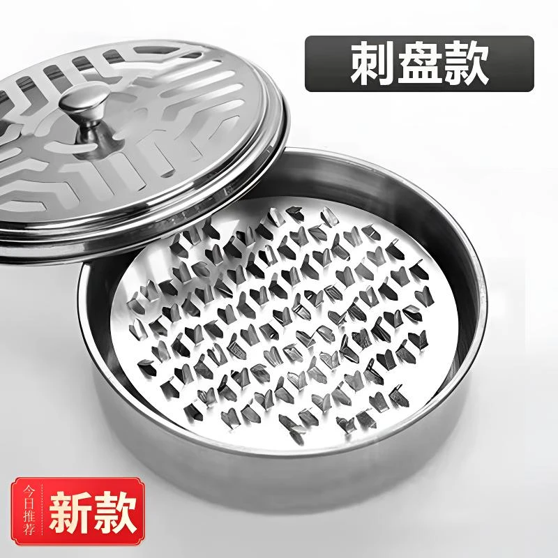 家用大容量驱蚊带盖蚊香盒简约方便防火蚊香盘子耐高温卫生接灰盘