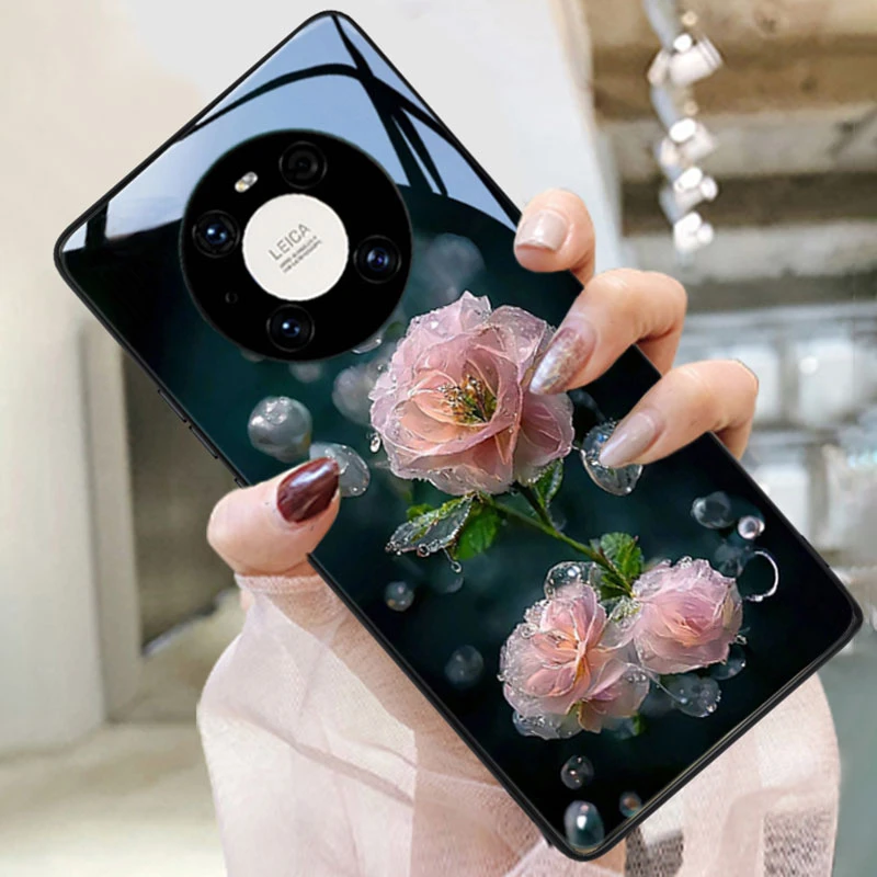 水润花适用于华为mate70pro手机壳新款女mate50mt40pro高级30网红