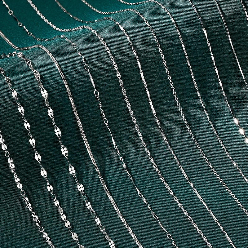 链子足银 【锁骨项链】s999纯银女轻奢高级感毛衣链复古简约足银