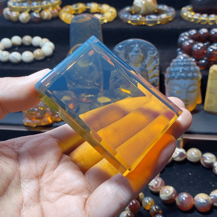 【闪购商品】琥珀珠宝奇石未镶嵌军***^