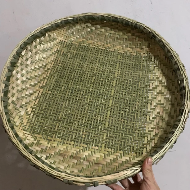 50厘米竹筛子粗孔背后有加固头层网面