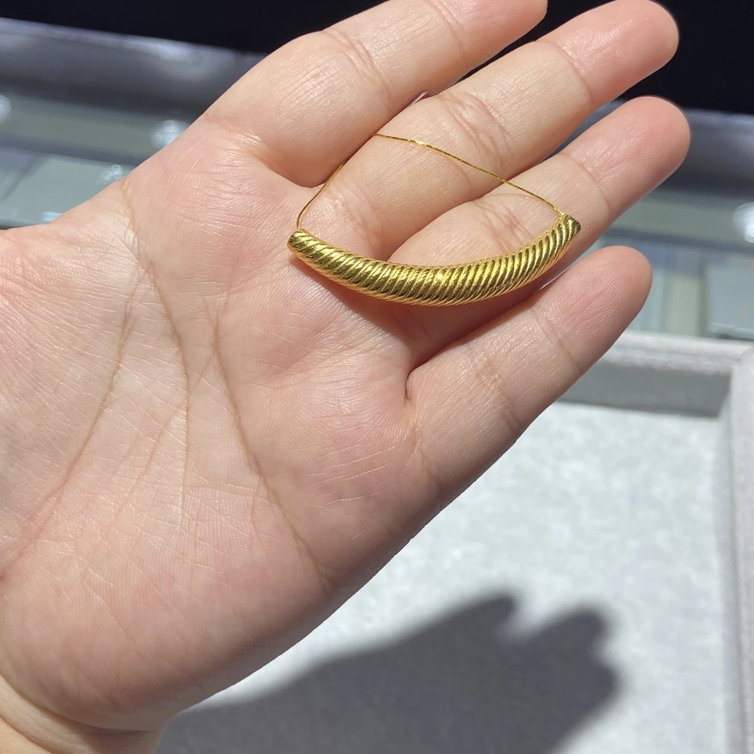 足金999 螺纹弯管 2.620