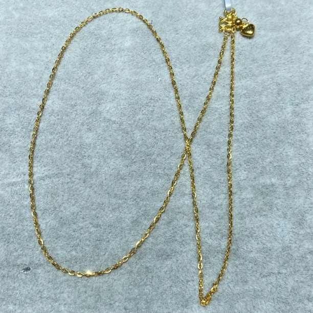 足金999 5G W扣抽拉o字链50# 5.531