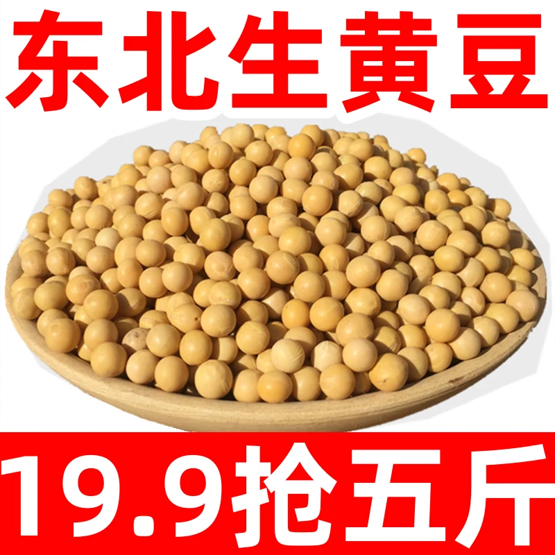 【19.9五斤装】生黄豆可发豆芽打豆浆专用甄选老家黄豆粗粮大豆美味