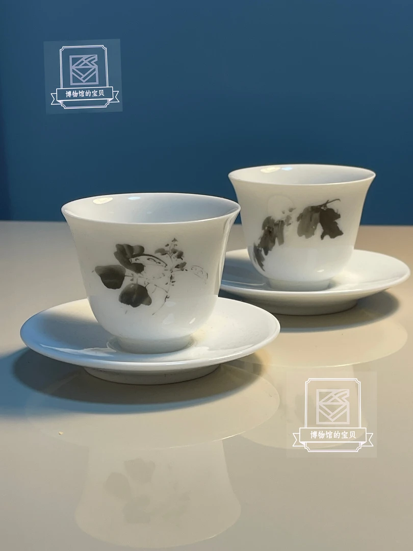 南京博物院文创徐渭杂花图卷一杯一蝶茶具组节日旅游纪念品礼物