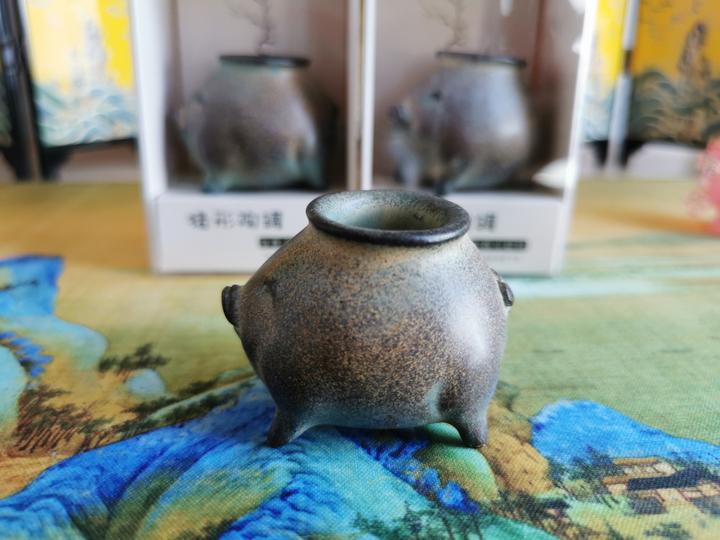 南京博物院文创 可以种草的陶猪盆栽冰箱贴附带有一包小草种子