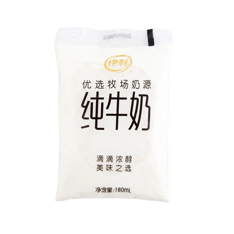 伊利小白袋纯牛奶180ml/袋