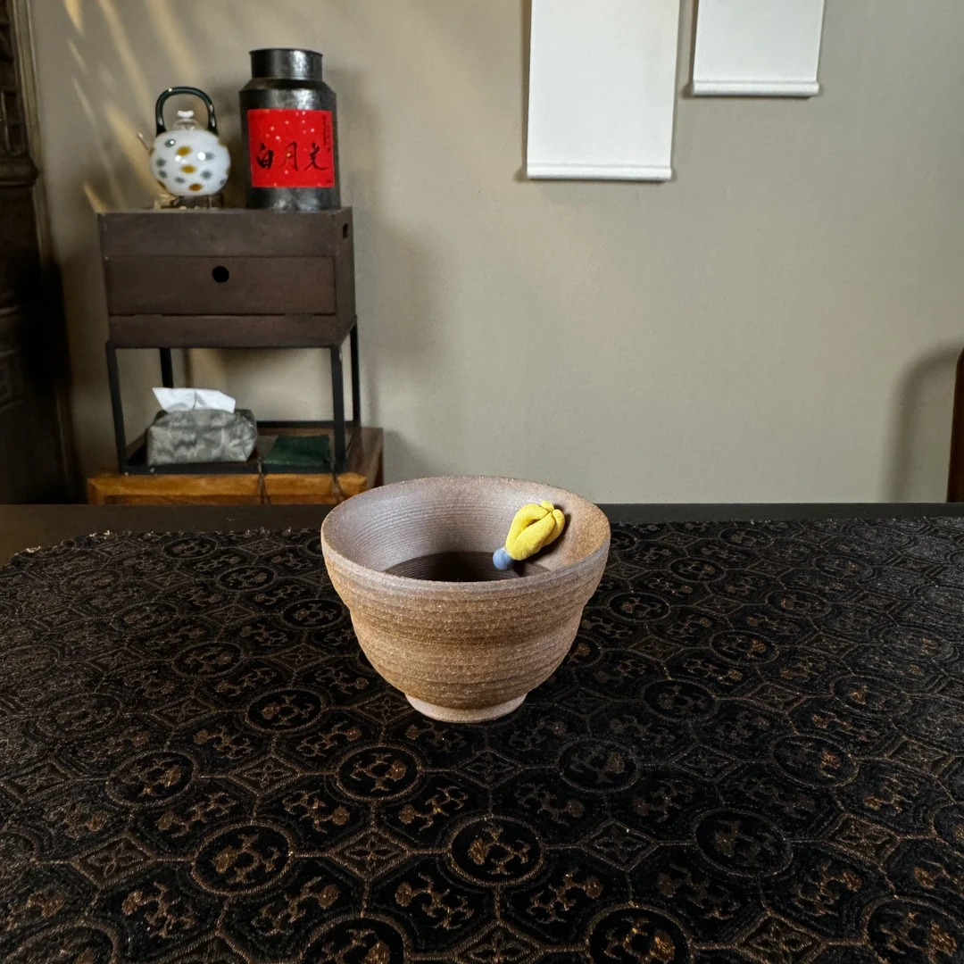 粗陶佛手葫芦杯(CT263)