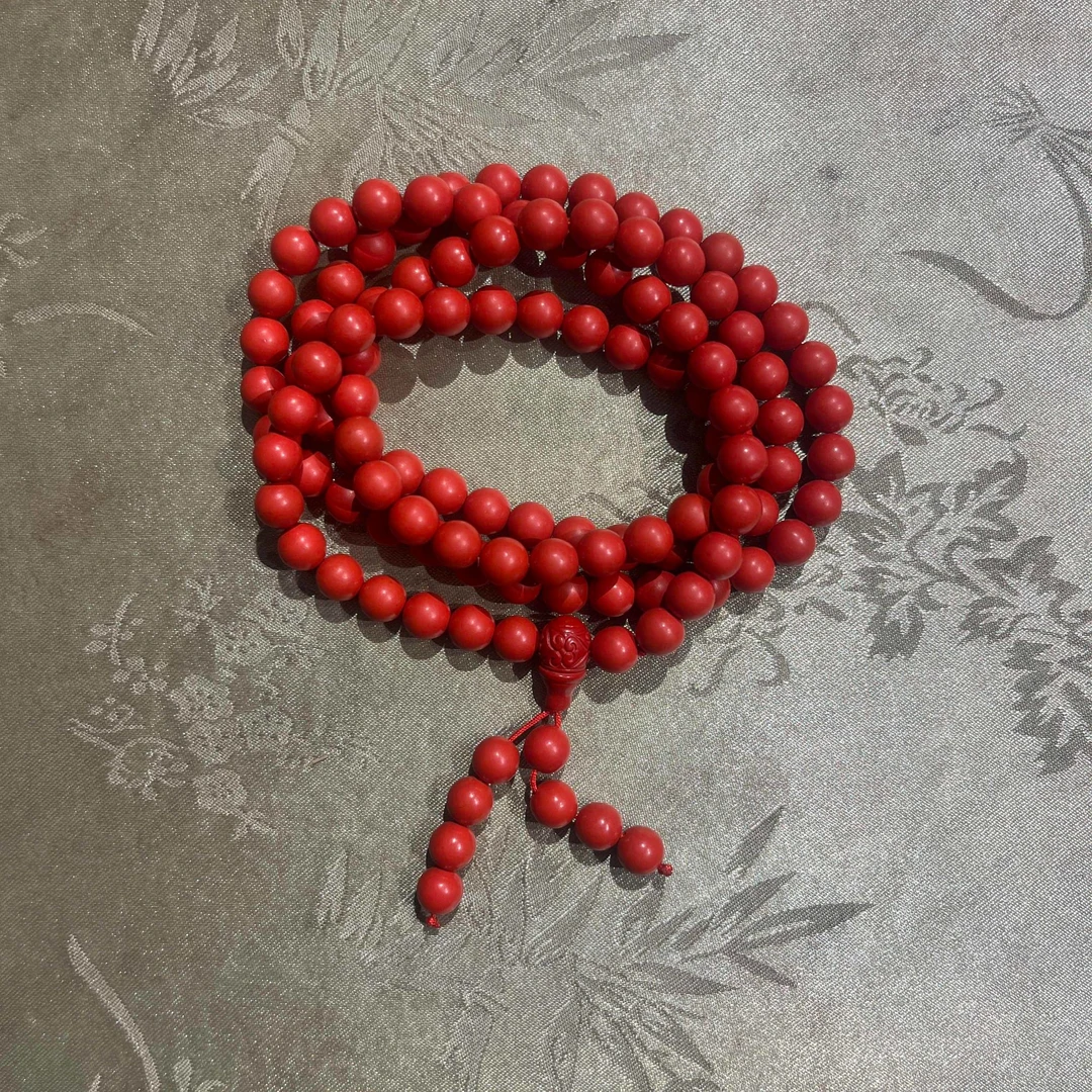 含辰砂工艺品【闪购商品】朱砂链子D22