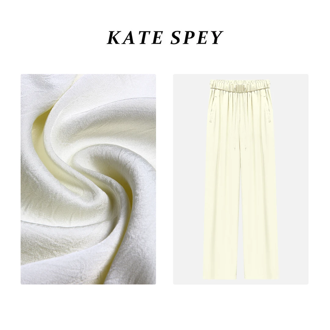 【军哥专属】夏款"三色抽褶"垂感直筒裤显瘦宽松抽褶女1-927