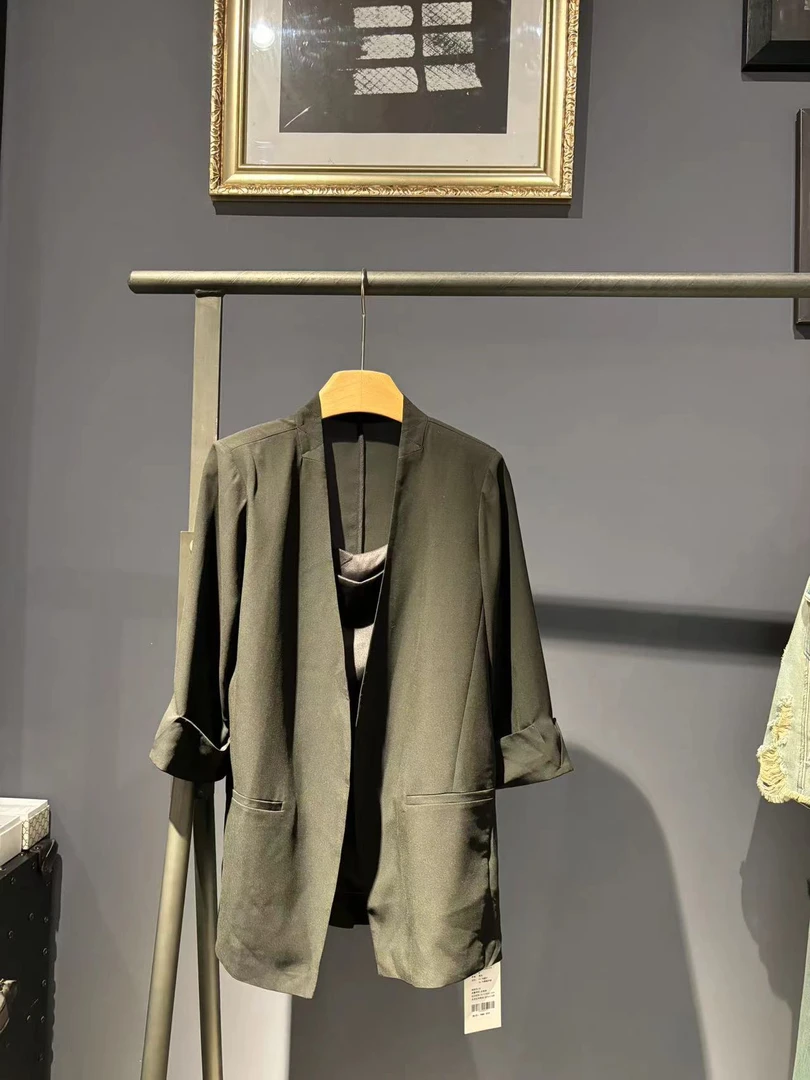 YGC简约通勤质感西装外套x1018