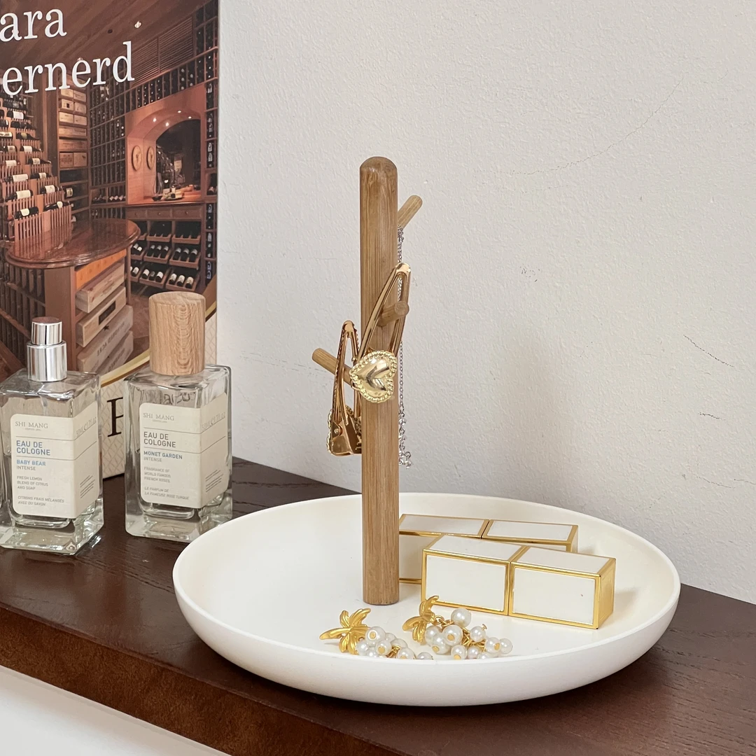 ins客厅玄关钥匙架钥匙挂架杂物桌面化妆品首饰收纳盘置物架摆件