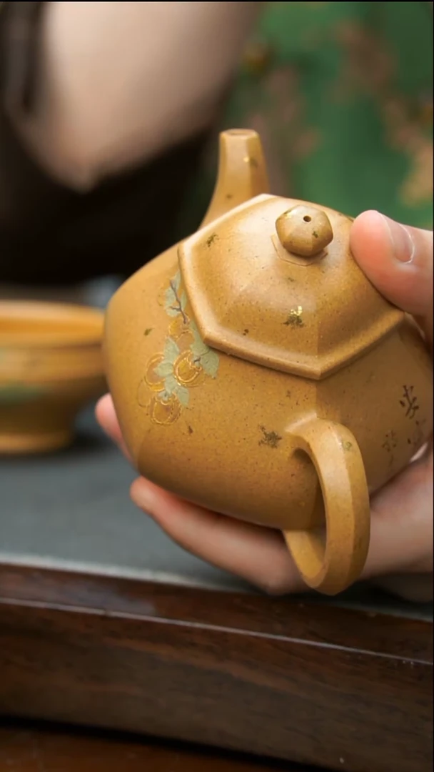 【闪购商品】紫砂茶壶庄 黄金段潘壶