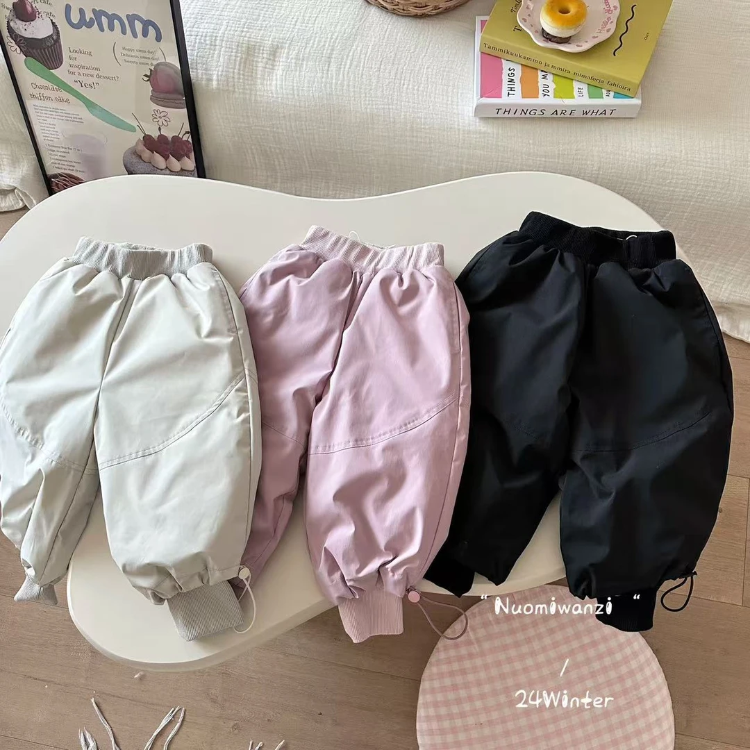 丸子十【现货】儿童韩系百搭屁股爱心洋气羽绒裤（冬秋）WZJ-（F）H373