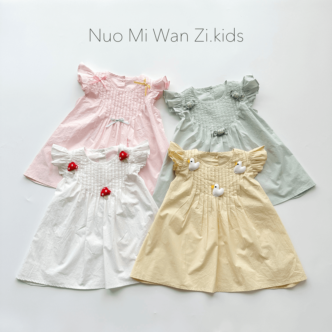 丸子十【现货】儿童潮童百搭糖果色系连衣裙（夏款）WZJ（F）-7121