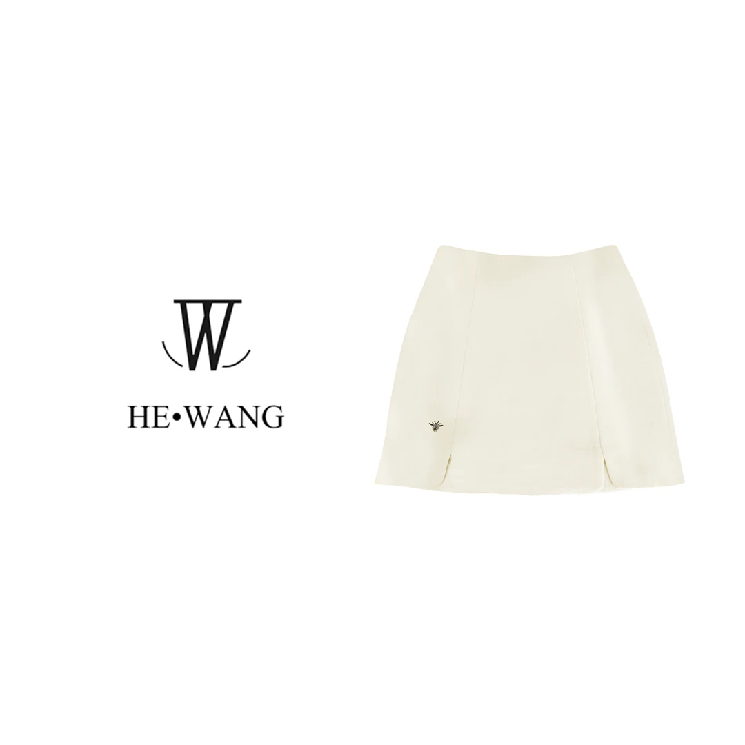 小蜜蜂纯色气质显瘦半身裙HW-00110