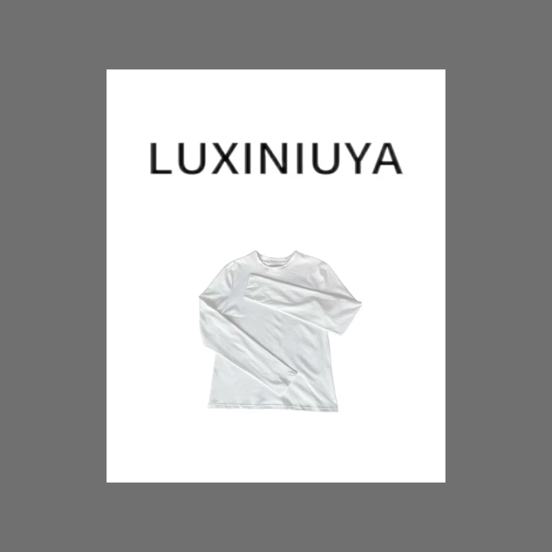 【LUXINIUYA】蜜蜂刺绣T恤 100%棉 潮韩时尚百搭#CX2211