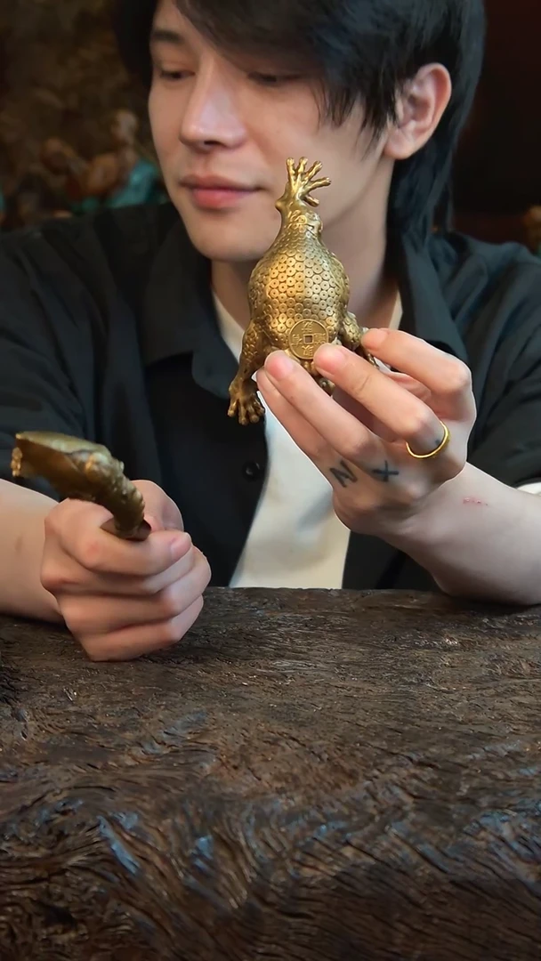 【闪购商品】黄铜大金蟾 23CM的