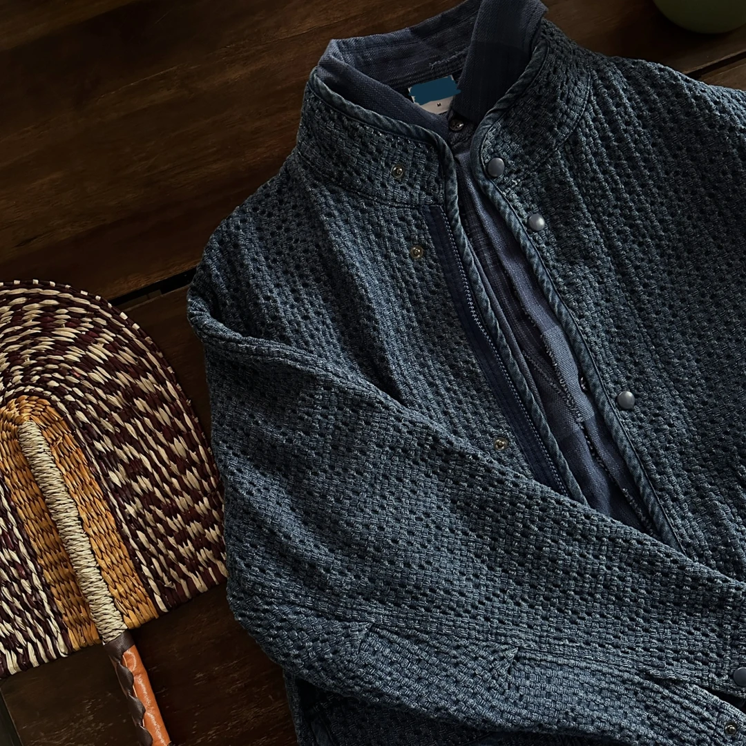 Sina复古做旧牛仔夹克春秋立领大口袋外套602