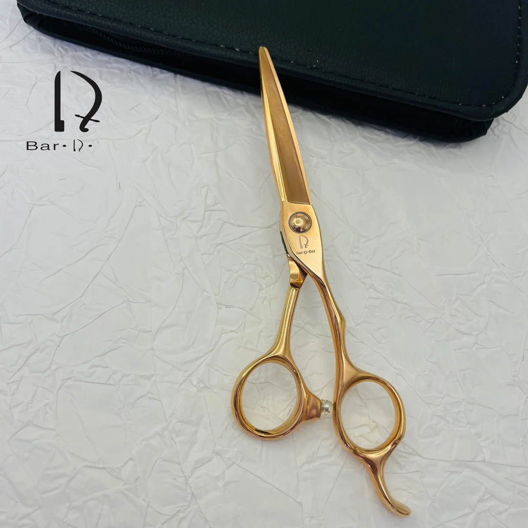 Bar.D.Ber高端玫瑰金数控平剪 理发剪 发型师专用剪